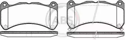 37746 A.B.S. Комплект тормозных колодок, дисковый тормоз