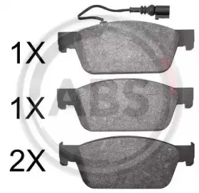 37767 A.B.S. Комплект тормозных колодок, дисковый тормоз