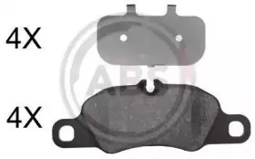 37782 A.B.S. Комплект тормозных колодок, дисковый тормоз