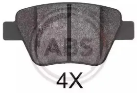 37784 A.B.S. Комплект тормозных колодок, дисковый тормоз