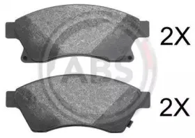 37789 A.B.S. Комплект тормозных колодок, дисковый тормоз