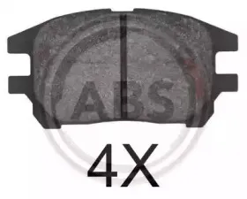 37799 A.B.S. Комплект тормозных колодок, дисковый тормоз