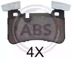 37812 A.B.S. Комплект тормозных колодок, дисковый тормоз