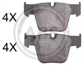 37821 A.B.S. Комплект тормозных колодок, дисковый тормоз