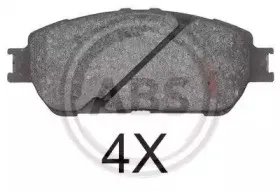 37822 A.B.S. Комплект тормозных колодок, дисковый тормоз