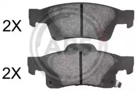 37860 A.B.S. Комплект тормозных колодок, дисковый тормоз