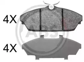 37889 A.B.S. Комплект тормозных колодок, дисковый тормоз