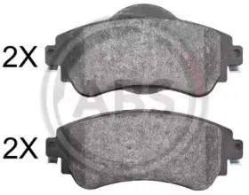 37890 A.B.S. Комплект тормозных колодок, дисковый тормоз