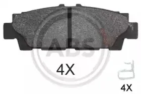 37913 A.B.S. Комплект тормозных колодок, дисковый тормоз