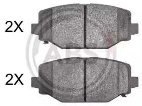 37924 A.B.S. Комплект тормозных колодок, дисковый тормоз