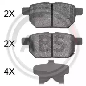 37926 A.B.S. Комплект тормозных колодок, дисковый тормоз