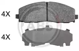 37936 A.B.S. Комплект тормозных колодок, дисковый тормоз