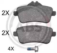 37941 A.B.S. Комплект тормозных колодок, дисковый тормоз
