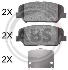 37948 A.B.S. Комплект тормозных колодок, дисковый тормоз