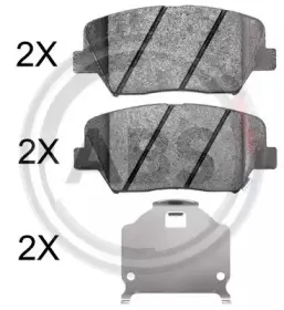 37951 A.B.S. Комплект тормозных колодок, дисковый тормоз