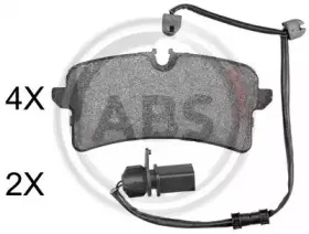 37963 A.B.S. Комплект тормозных колодок, дисковый тормоз
