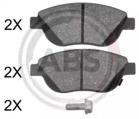 37970 A.B.S. Комплект тормозных колодок, дисковый тормоз
