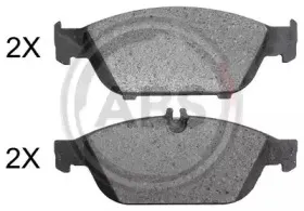 37971 A.B.S. Комплект тормозных колодок, дисковый тормоз
