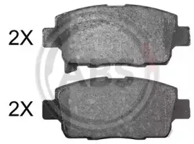 37979 A.B.S. Комплект тормозных колодок, дисковый тормоз