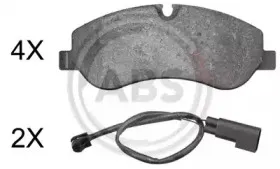 37980 A.B.S. Комплект тормозных колодок, дисковый тормоз