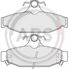 38413 A.B.S. Комплект тормозных колодок, дисковый тормоз