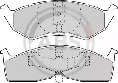 38730 A.B.S. Комплект тормозных колодок, дисковый тормоз