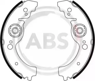 8013 A.B.S. Комплект тормозных колодок