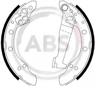 8778 A.B.S. Комплект тормозных колодок