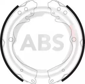 9070 A.B.S. Комплект тормозных колодок