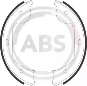 9109 A.B.S. Комплект тормозных колодок, стояночная тормозная система