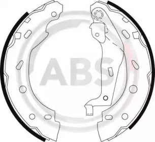 9123 A.B.S. Комплект тормозных колодок