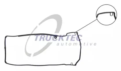 02.10.120 TRUCKTEC AUTOMOTIVE Прокладка, крышка головки цилиндра