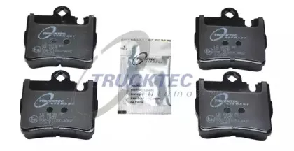 02.35.110 TRUCKTEC AUTOMOTIVE Комплект тормозных колодок, дисковый тормоз
