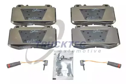 02.35.124 TRUCKTEC AUTOMOTIVE Комплект тормозных колодок, дисковый тормоз
