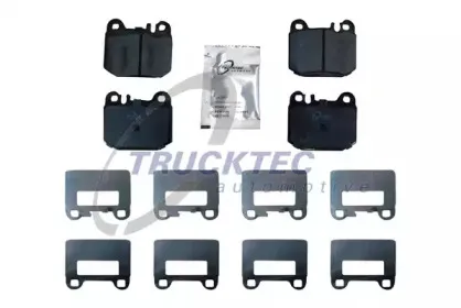 02.35.142 TRUCKTEC AUTOMOTIVE Комплект тормозных колодок, дисковый тормоз