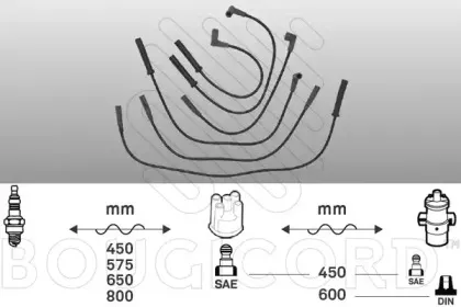 3190 BOUGICORD Комплект проводов зажигания