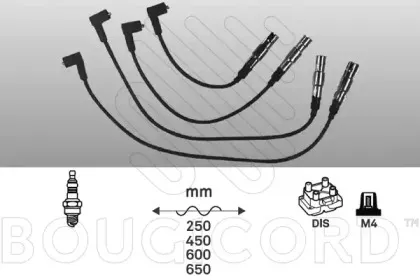 4173 BOUGICORD Комплект проводов зажигания