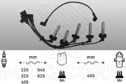 6468 BOUGICORD Комплект проводов зажигания