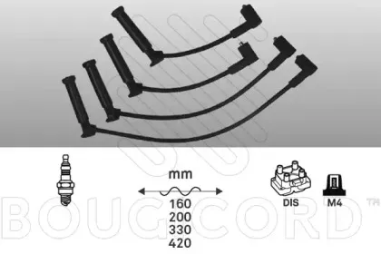 7419 BOUGICORD Комплект проводов зажигания