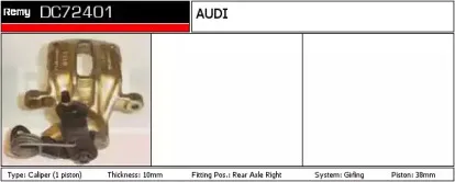 DC72401 REMY Тормозной суппорт