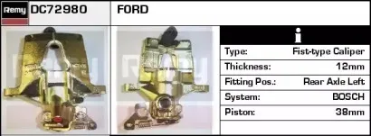 DC72980 REMY Тормозной суппорт