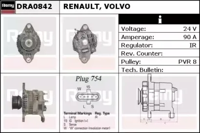 DRA0842 REMY Генератор