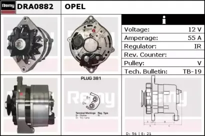 DRA0882 REMY Генератор