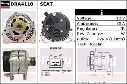 DRA4118 REMY Генератор