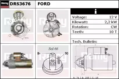DRS3676 REMY Стартер