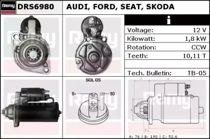 DRS6980 REMY Стартер