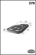 EL3266 MECAFILTER Воздушный фильтр