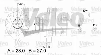 433407 VALEO Генератор