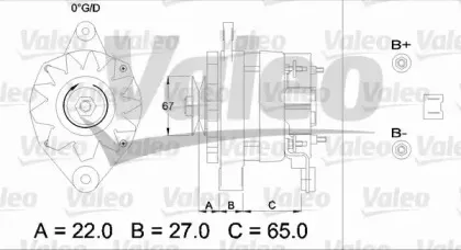 433448 VALEO Генератор
