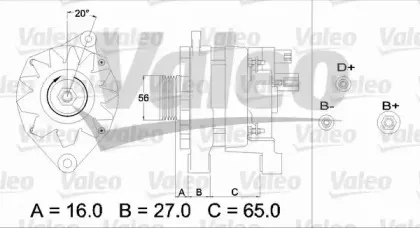 433468 VALEO Генератор